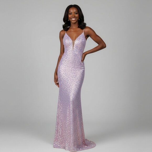 Alyce lavender sequin dress, size 000, NEW WITH TAGS! - Picture 1 of 2